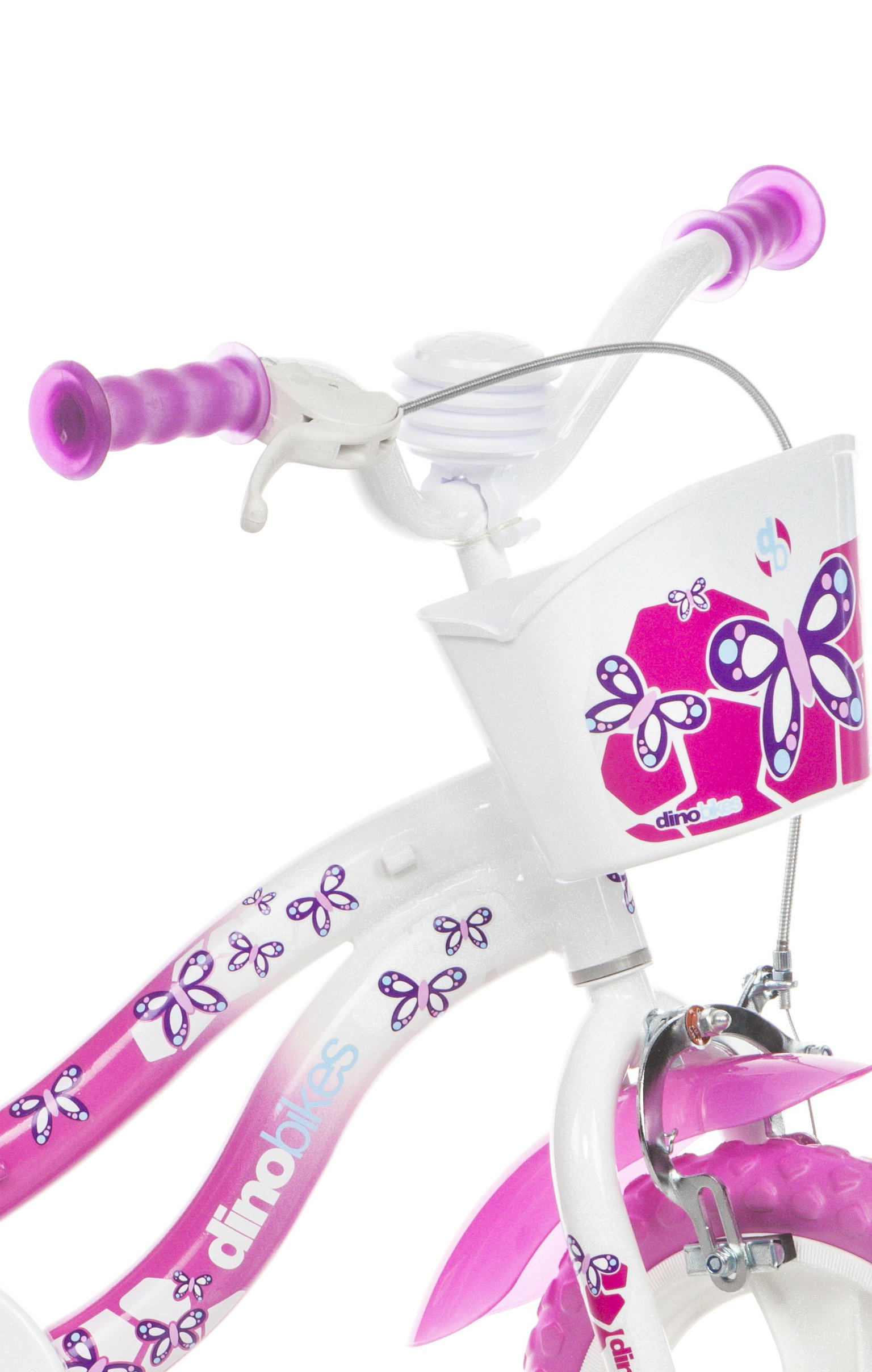Vaikiškas dviratis Dino Bikes Girl Flappy, 12", rožinis - 4