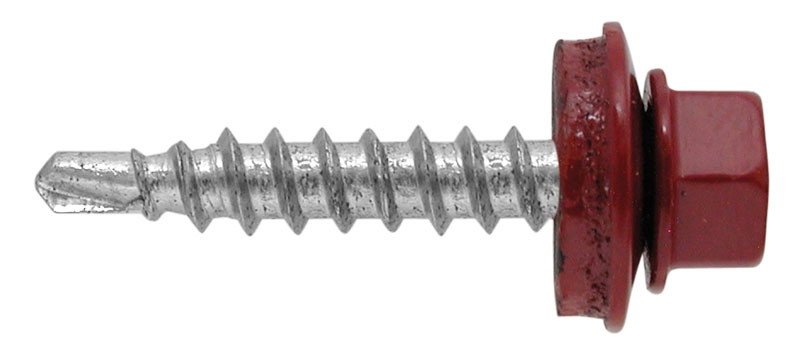 Stoginiai savisriegiai, ZN su tarpine, 4,8 x 19 mm, RAL 3009, 250 vnt.-0