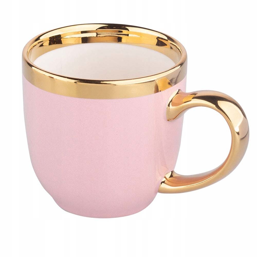 Porcelianinis puodelis Aurora Gold, rožinės sp., 300 ml