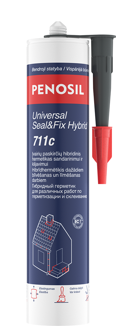 Hibridinis hermetikas PENOSIL Universal Seal&Fix Hybrid 711c, pilkos sp, 280 ml