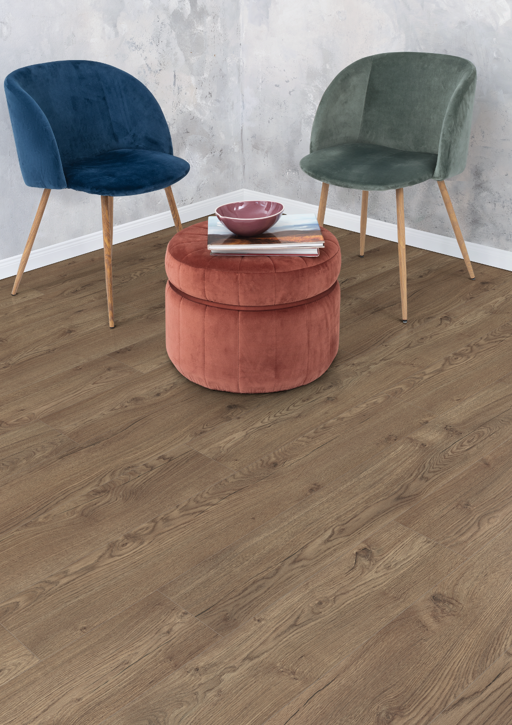 Laminatas NatureSense Aqua EL2858, dūmo sp. ąžuolas, V4, click, 1292 x 193 x 10 mm, 32/AC4-1
