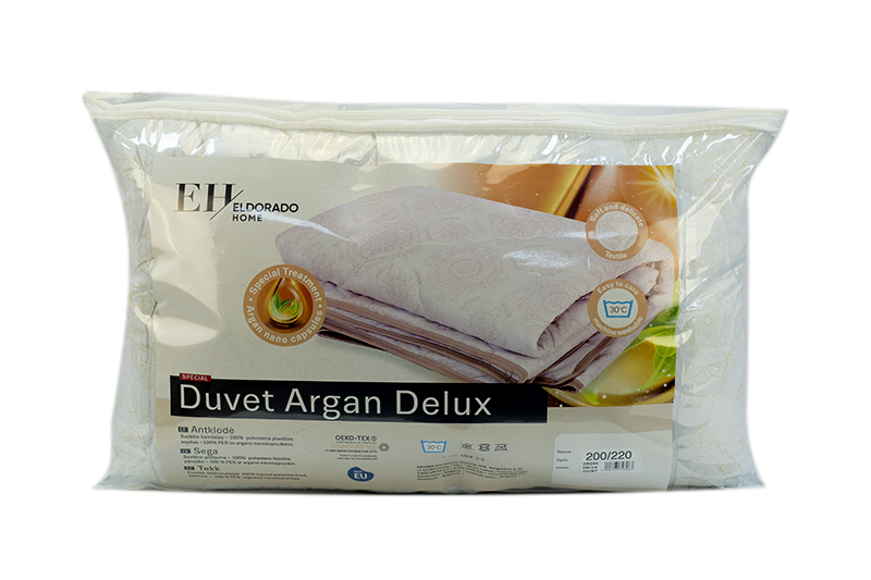 Antklodė ELDORADO HOME, 200 x 220 cm, impilas 100% PES, užpildas 100% PES, baltos sp.-0