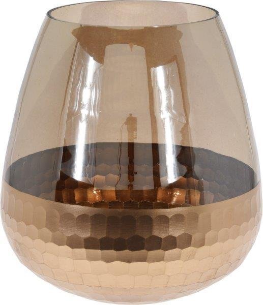 Stiklinė žvakidė HONEYCOMB, 15 cm