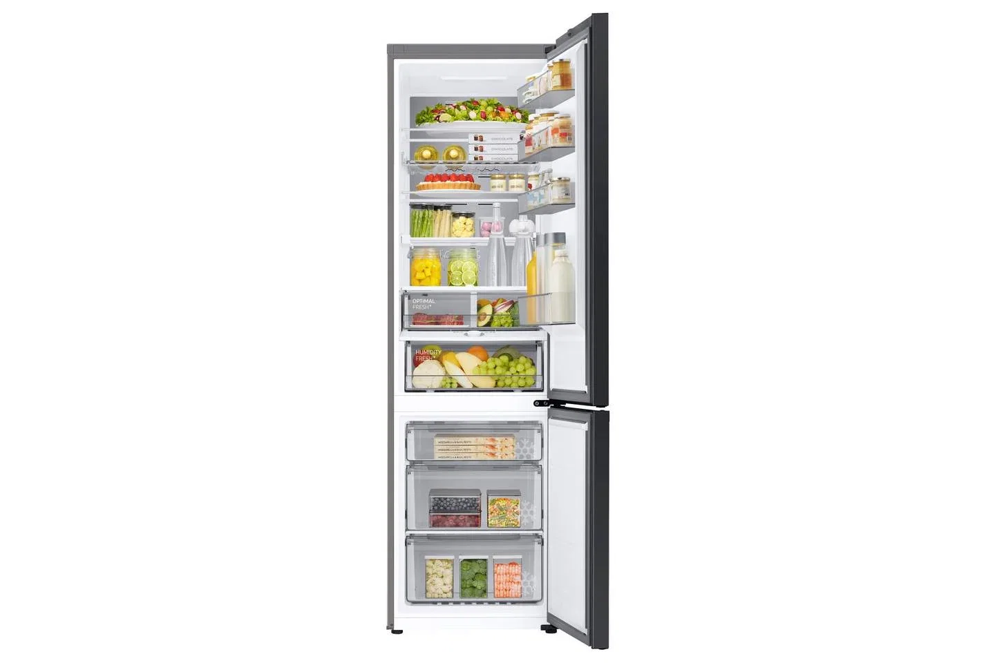 Šaldytuvas su šaldikliu SAMSUNG RB38C7B6D12/EF, 203 cm, baltos sp.-1