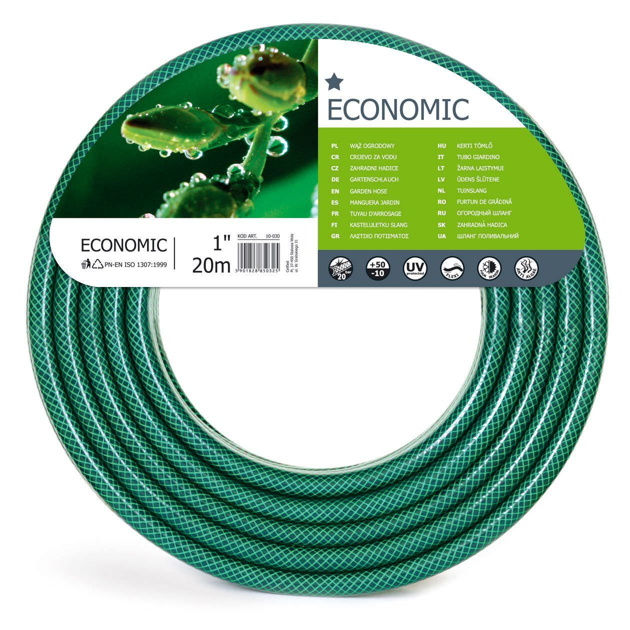 Plastikinė laistymo žarna ECONOMIC, 1, 20 m-0