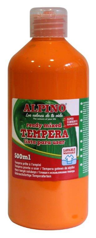Guašas (tempera) ALPINO, oranžinė, 500 ml-0