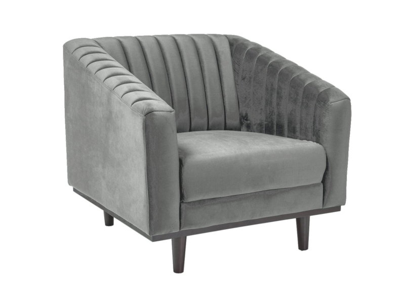 Fotelis Signal ASPREY 1 VELVET, pilkas-0