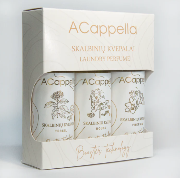 Skalbinių kvepalų rinkinys ACAPPELLA, 3 x 100 ml-1