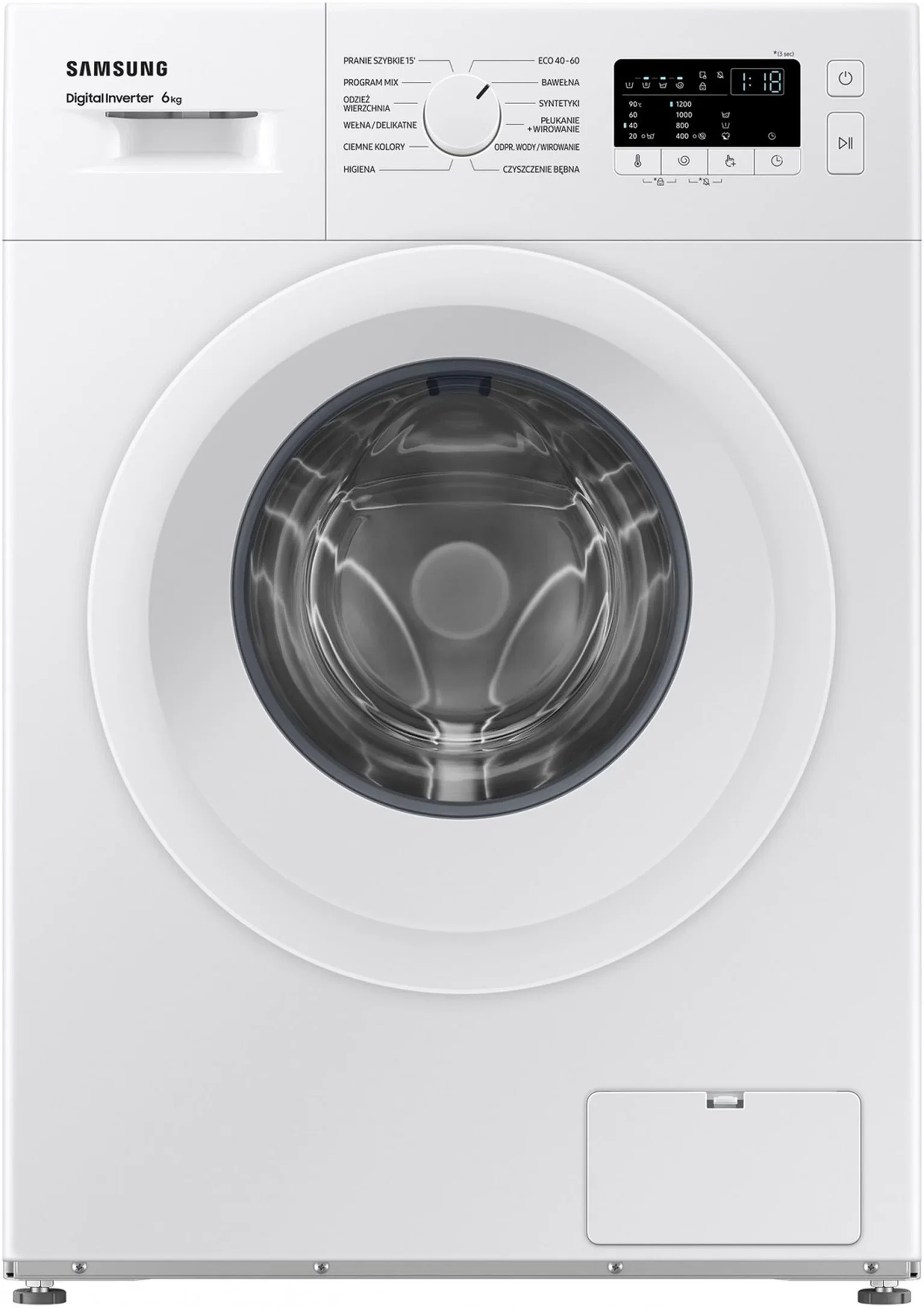 Skalbyklė SAMSUNG WW60A3120WE/LE, 6 kg-0