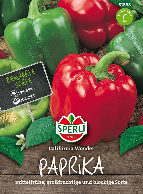 Paprikų CALIFORNIA WONDER sėklos, 7 g-0