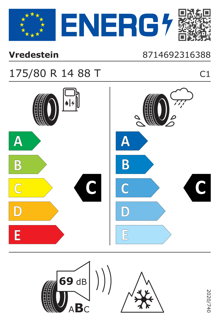 Vredestein Quatrac 5 175/80 R14 88 T - 2