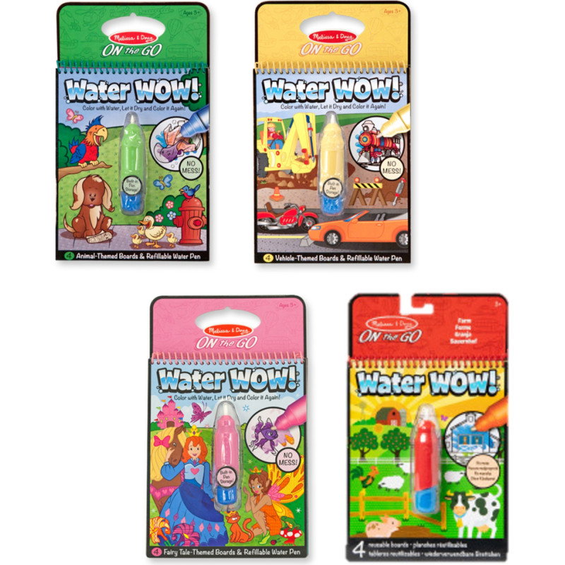 Veiklos knygelė WATER WOW, įvairių dizainų-0