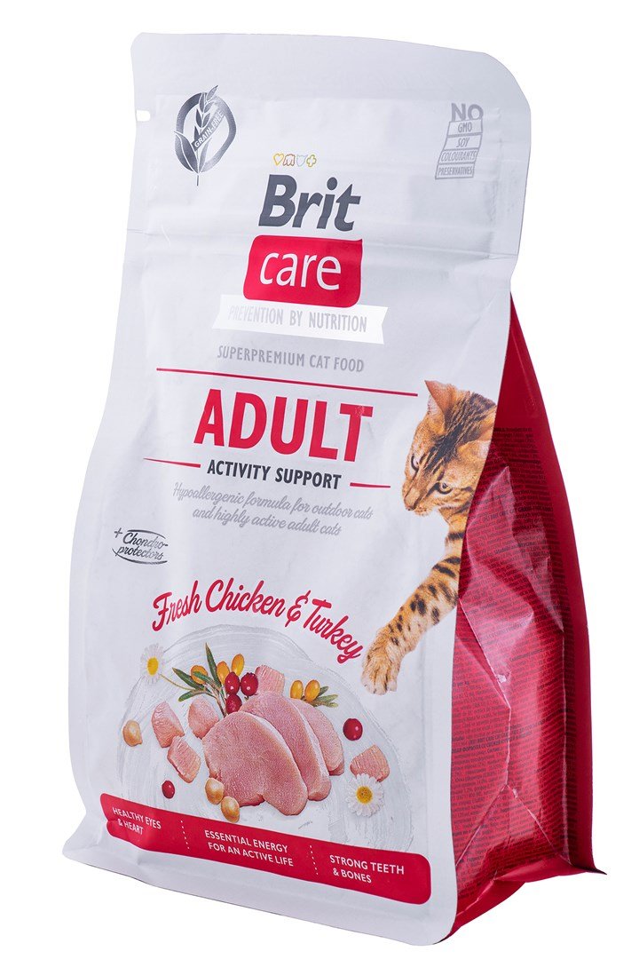 Sausas ėdalas katėms Brit Care Cat GF Adult Activity Support, 0.4 kg - 4