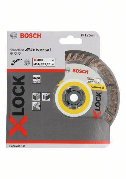 Deimantinis segmentinis pjovimo diskas BOSCH X-Lock, 125 x 2,0 x 22,23 mm, universalus - 4