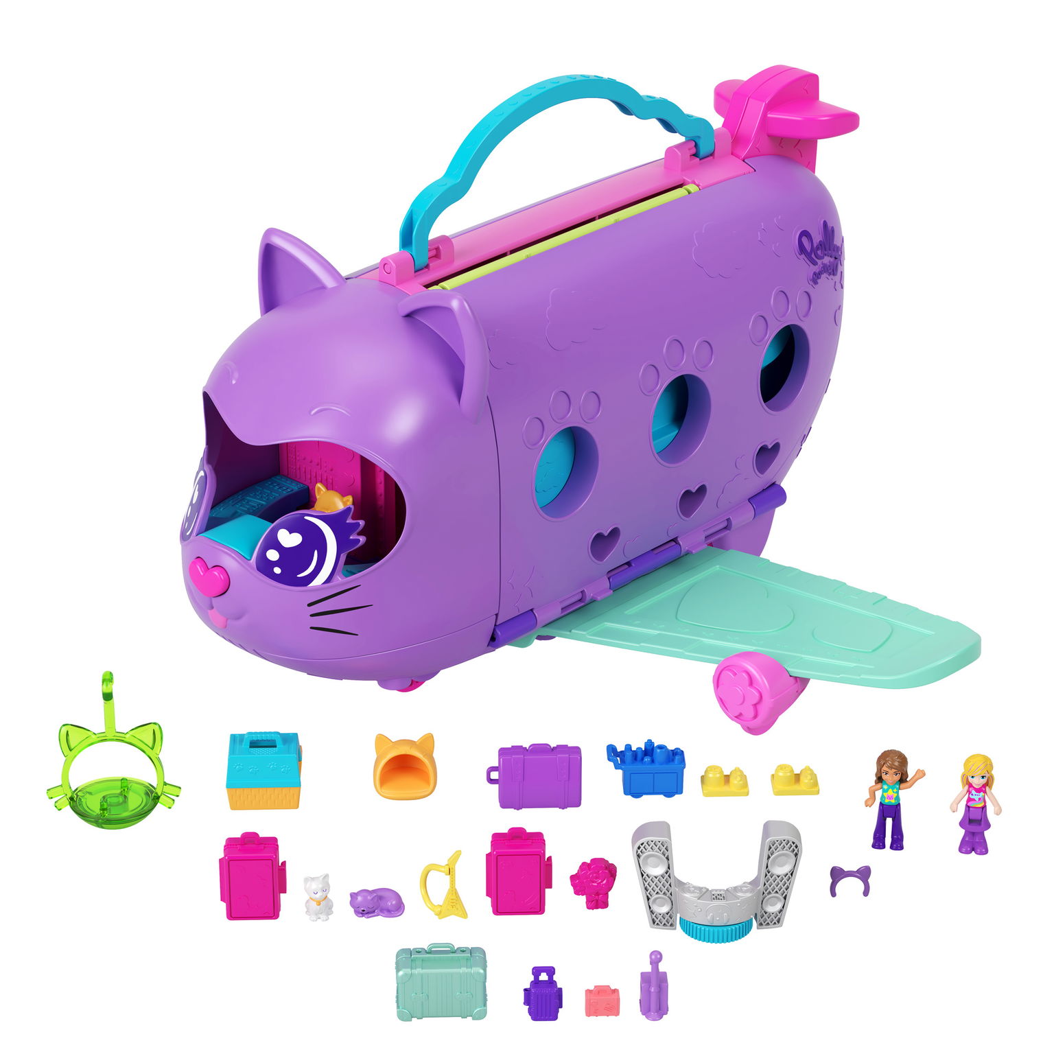 Polly Pocket katinėlio lėktuvo žaidimų rinkinys-1