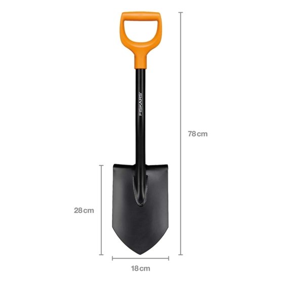 Automobilinis kastuvas FISKARS SOLID, 80 cm, smailas - 3