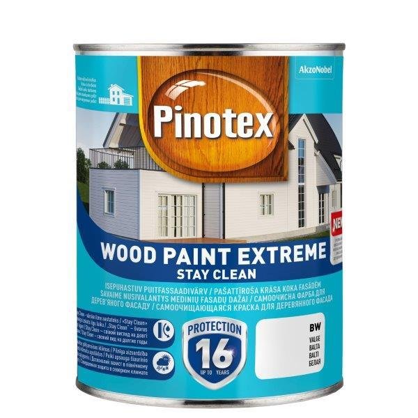Medinių fasadų dažai PINOTEX WOOD PAINT EXTREME, BW bazė, 1 l