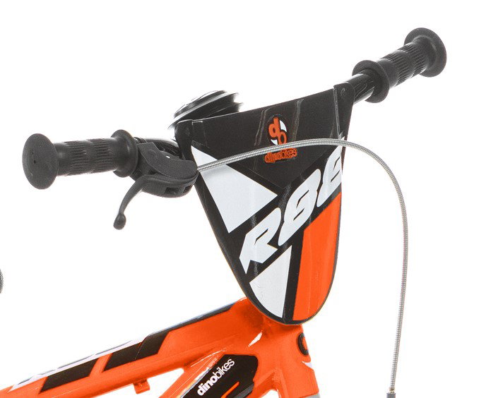 Vaikiškas dviratis Dino Bikes R88, juodas/oranžinis, 12"-1