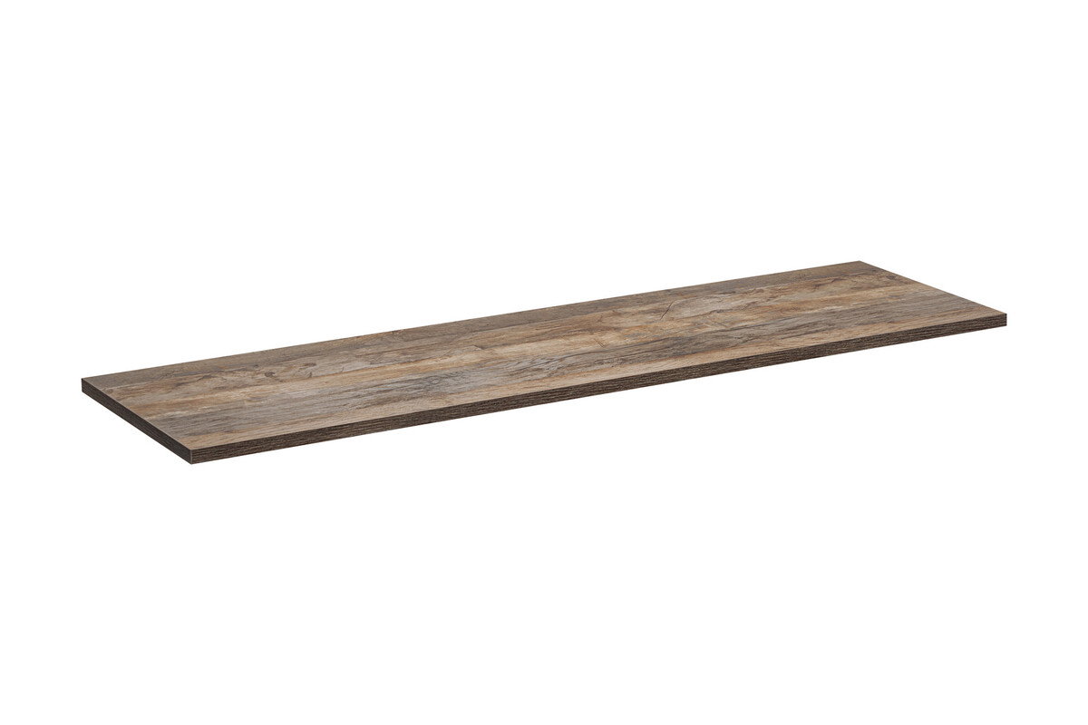 Apatinė vonios spintelė COMAD VINTAGE su stalviršiu 120 cm, balta/ąžuolo - 3