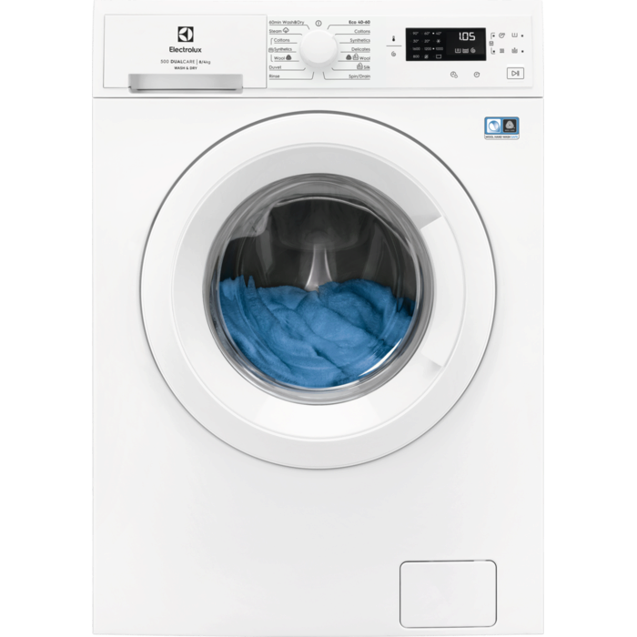 Skalbimo mašina - džiovyklė ELECTROLUX EW5W468WE, 8/4 kg-0
