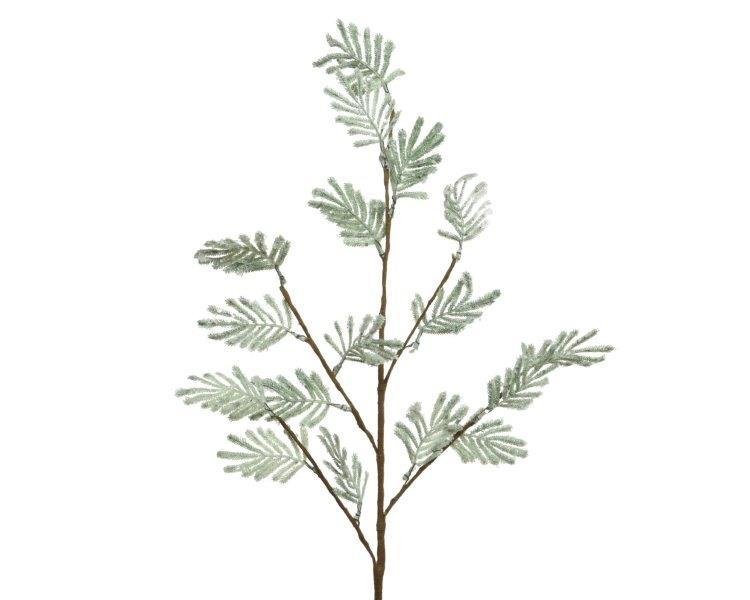Dirbtinio augalo šakelė FROZEN FERN, žalios sp., 80 cm, 1 vnt.