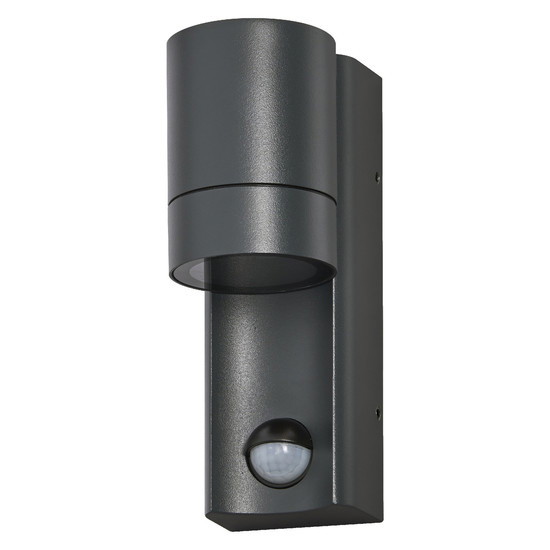 Sieninis lauko šviestuvas OSRAM ENDURA ISIDOR SENSOR IP65 GU10 35W h17cm su jud davikliu-0