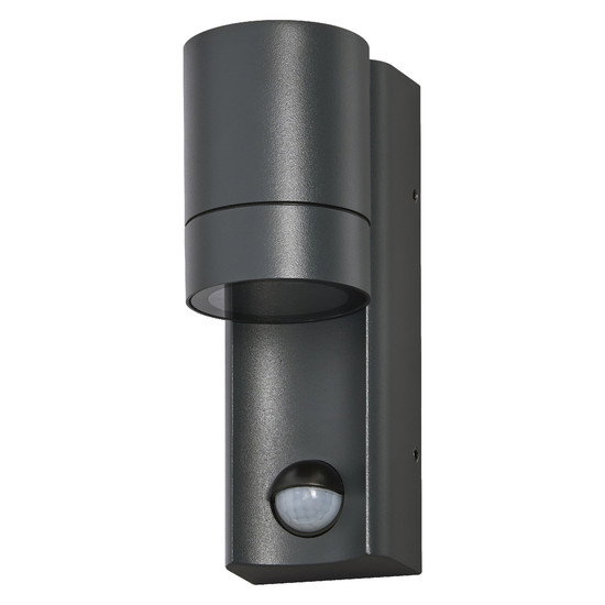 Sieninis lauko šviestuvas OSRAM ENDURA ISIDOR SENSOR IP65 GU10 35W h17cm su jud davikliu-0