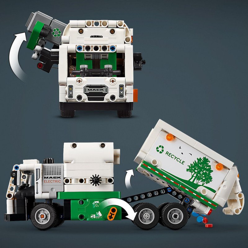 Konstruktorius LEGO Technic Mack® LR Electric Garbage Truck 42167 - 4