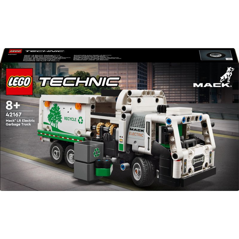 Konstruktorius LEGO Technic Mack® LR Electric Garbage Truck 42167 - 1