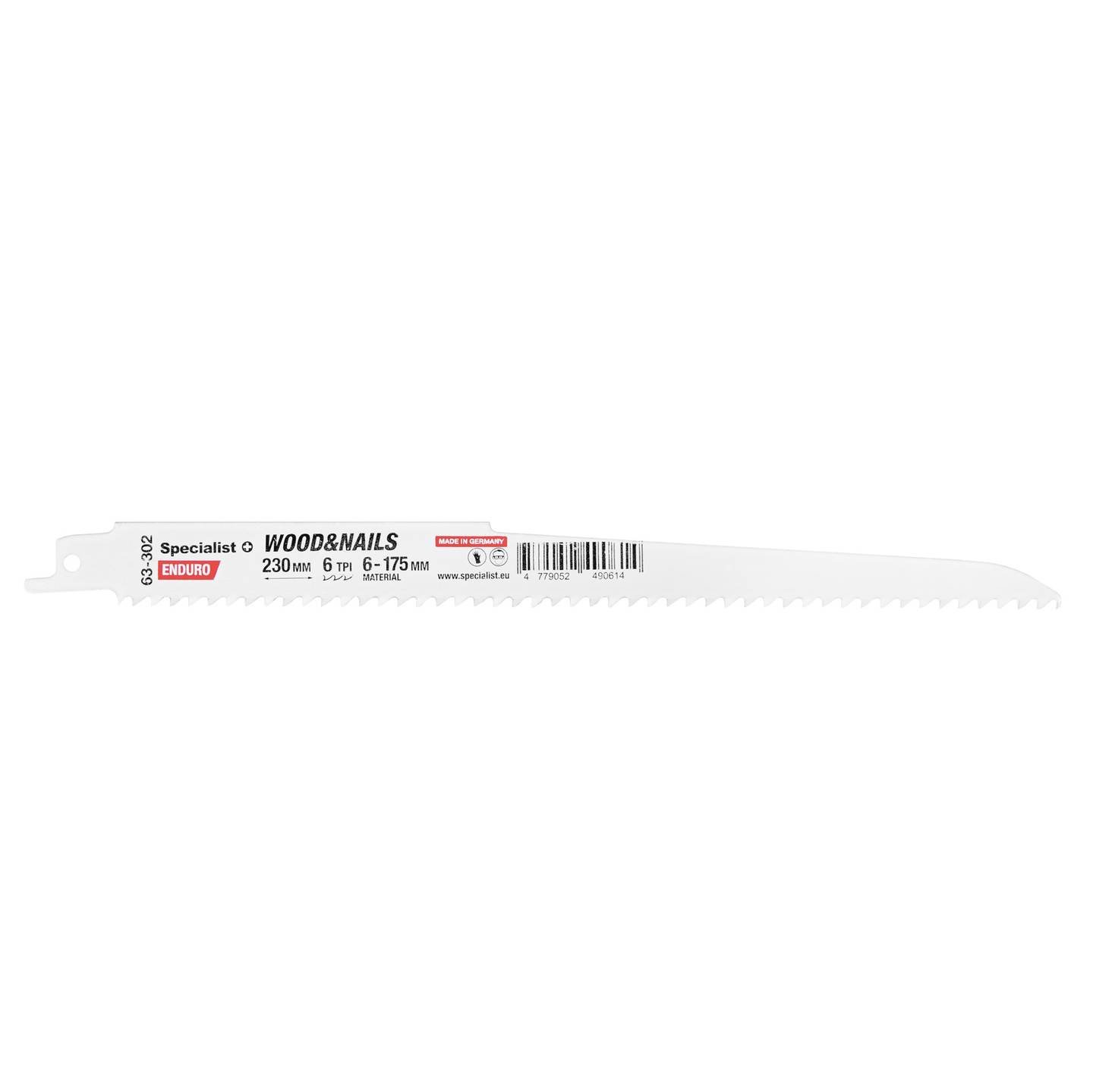 Tiesinio pjūklo pjūklelis SPECIALIST+, 230 mm, 6 TPI, medienai su vinimis-0