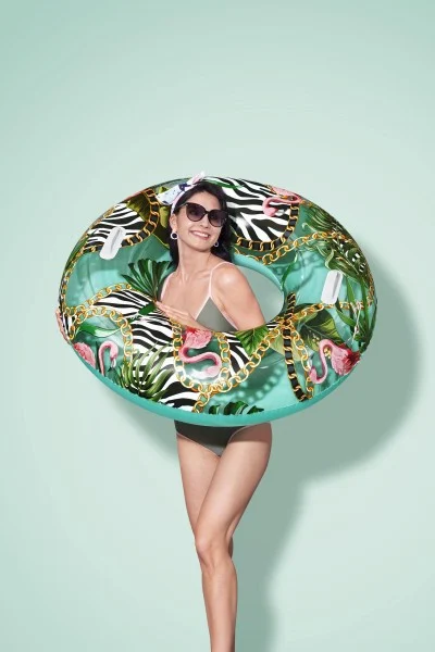 Pripučiamas plaukiojimo ratas BESTWAY Floral Fantasy Swim Ring, Φ114 cm - 3