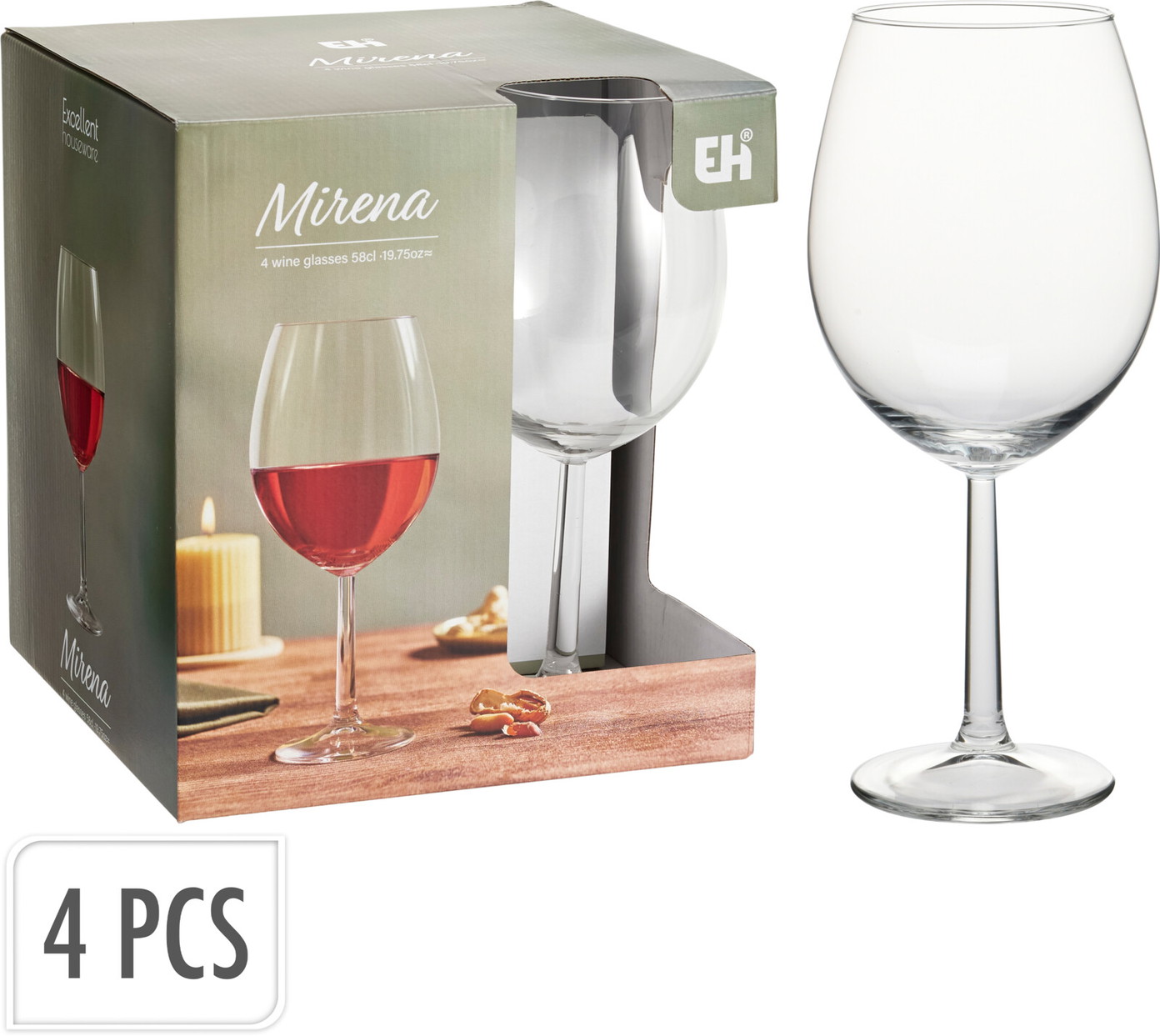 Vyno taurės VINISSIMO GLASS COLLECTION, 580 ml, 4 vnt.-0