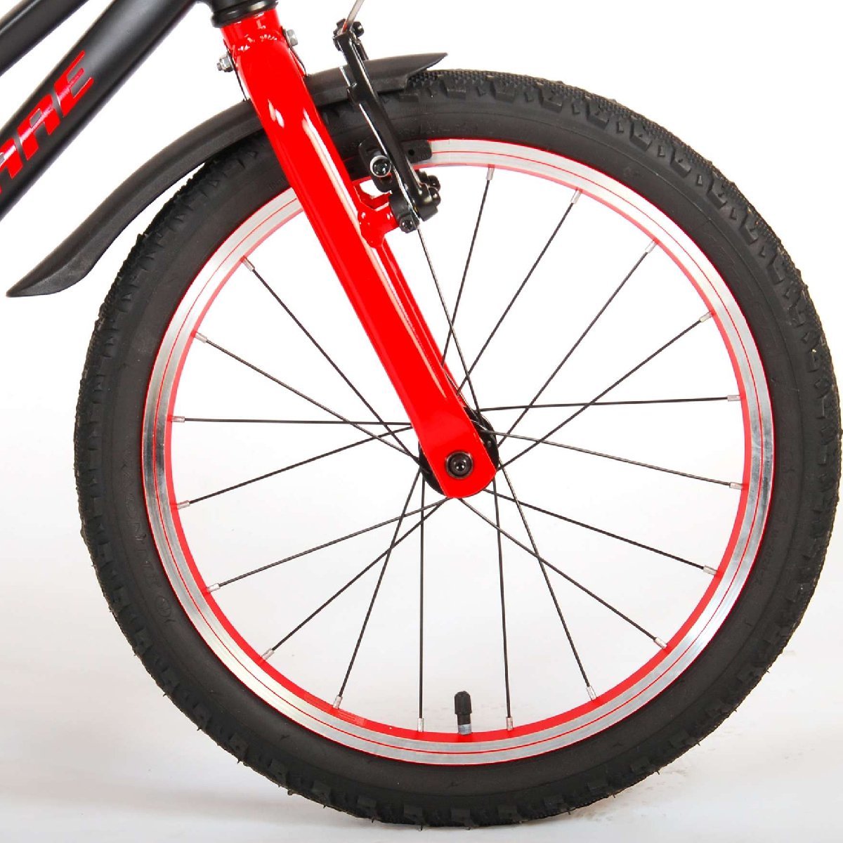 Vaikiškas dviratis VOLARE 18" Blaster (21870) juodas/raudonas - 2