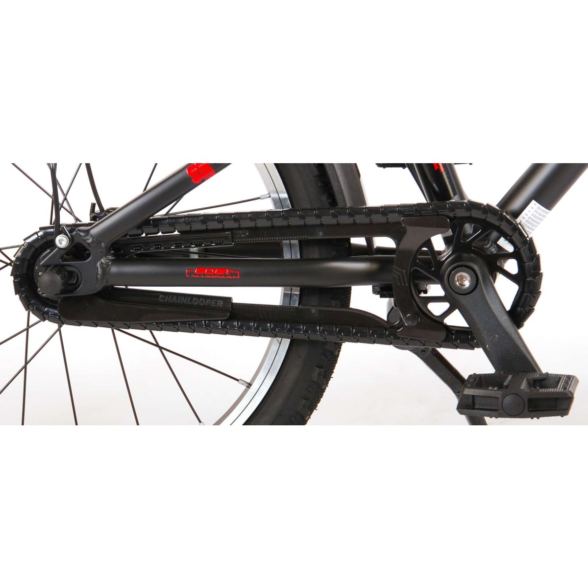 Vaikiškas dviratis VOLARE 18" Blaster (21870) juodas/raudonas - 5