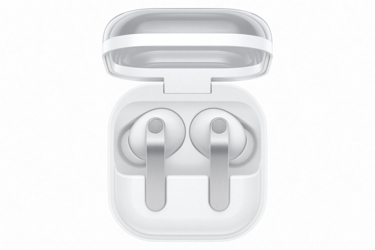 Belaidės ausinės Samsung Galaxy Buds4 Pro, balta - 1