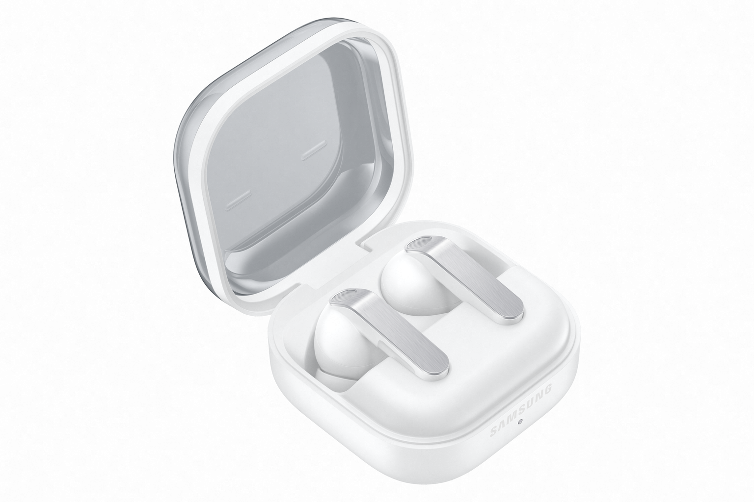 Belaidės ausinės Samsung Galaxy Buds4 Pro, balta - 2