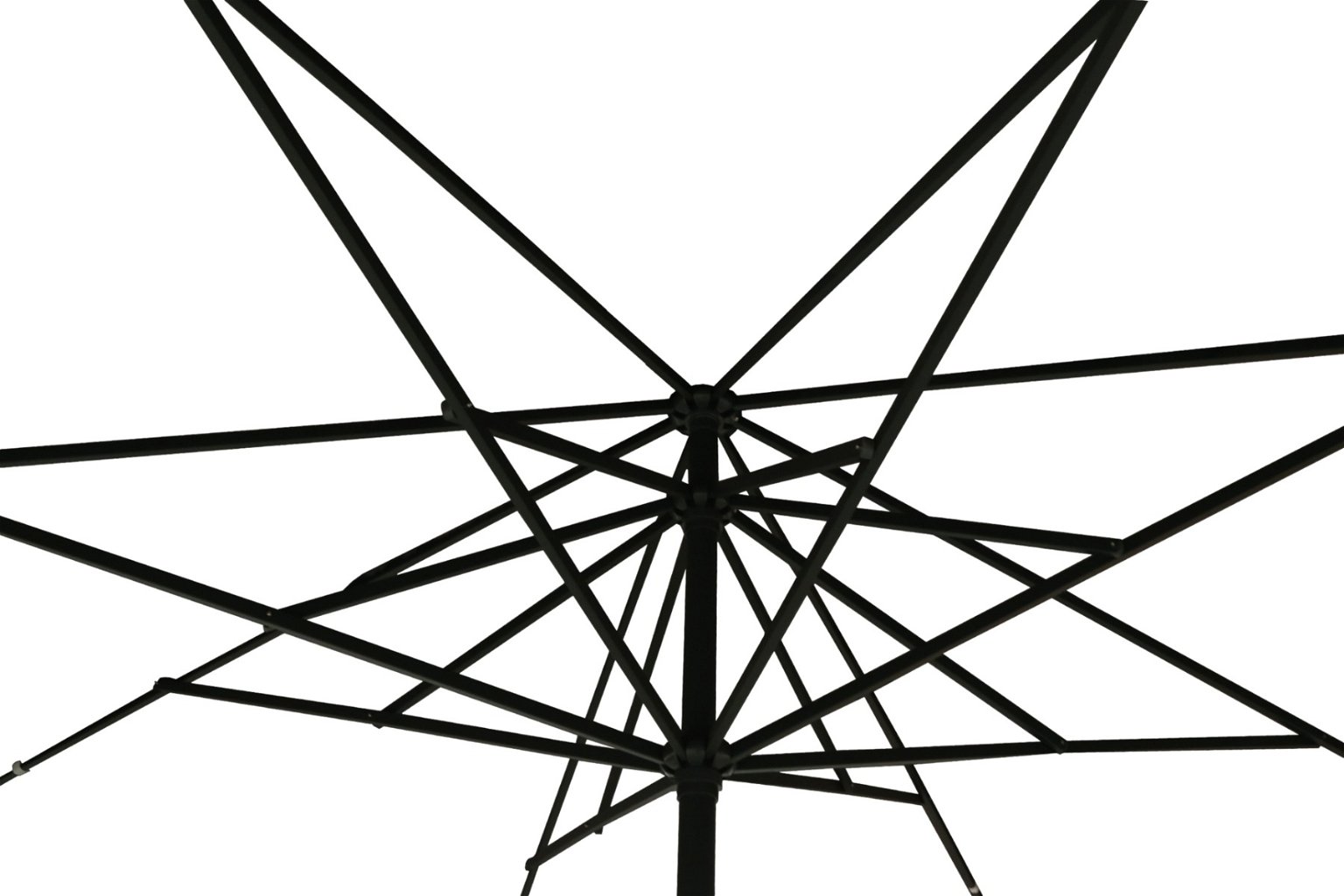 Lauko skėtis, 500 cm, kvadratinis, pilkas - 2