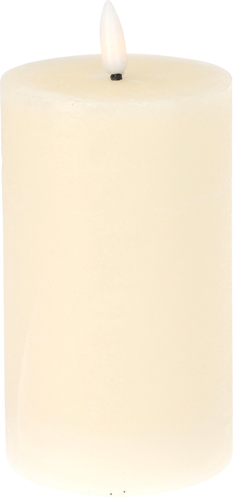 Elektrinė LED dekoracija ŽVAKĖ, 2xAA (neįeina), dramblio kaulo sp., ø7,5 x 12,5cm-0