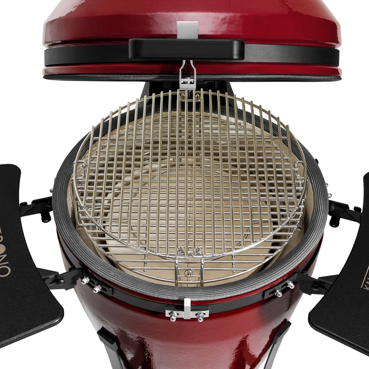 Keraminė kepsninė KAMADO BONO MEDIA EVO, 22", 56 cm, raudonos sp. - 5