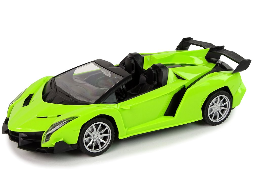 Sportinis automobilis su nuotolinio valdymo pultu, 1:18, žalias - 5