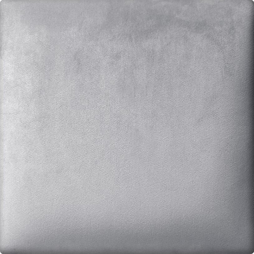 Minkštos tekstilinės sienų dangos SOFTI 30x30, sidabro spalvos