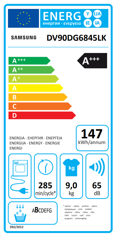 Džiovyklė SAMSUNG DV90DG6845LKU4 - 3