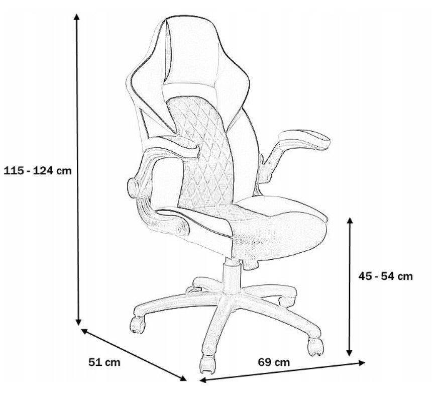 Biuro kėdė Q-372, juoda/kreminė - 2