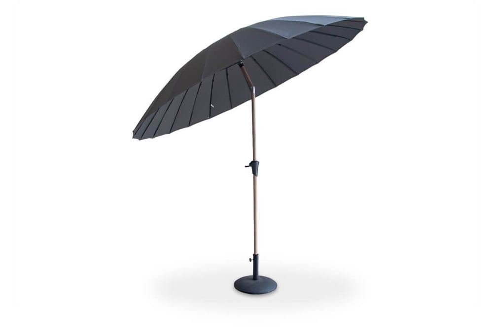 Lauko skėtis PHUKET WOOD, 280 cm, Dark Grey-0