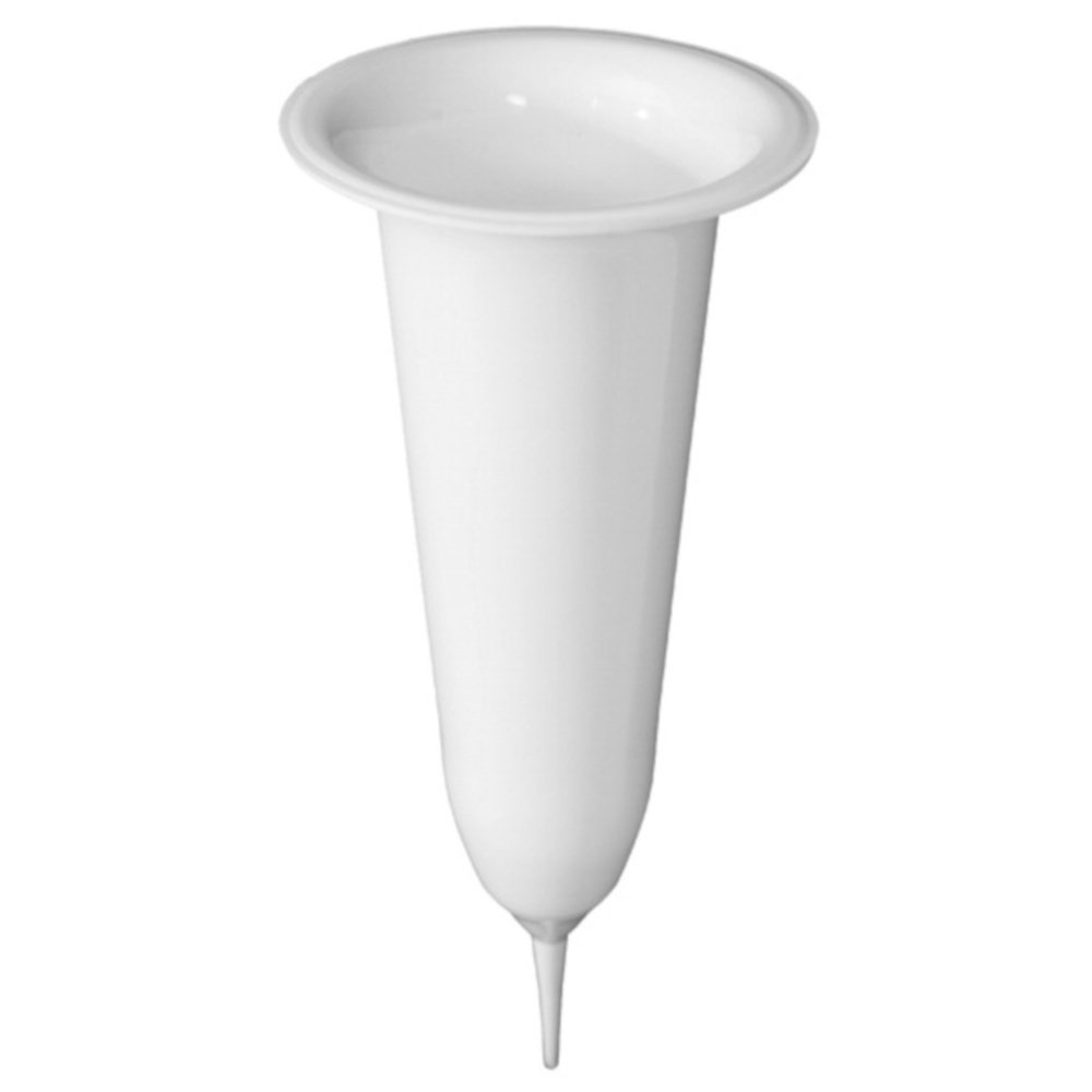Plastikinė vaza, įsmeigiama, baltos sp., 7,5 x 24 cm
