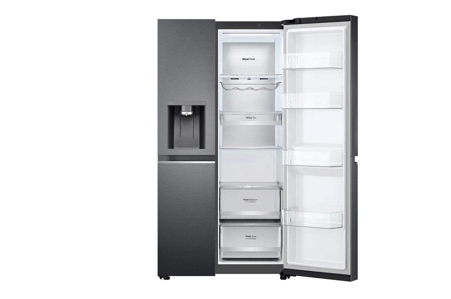 Dviejų durų šaldytuvas LG GSLV90MCAE - 5