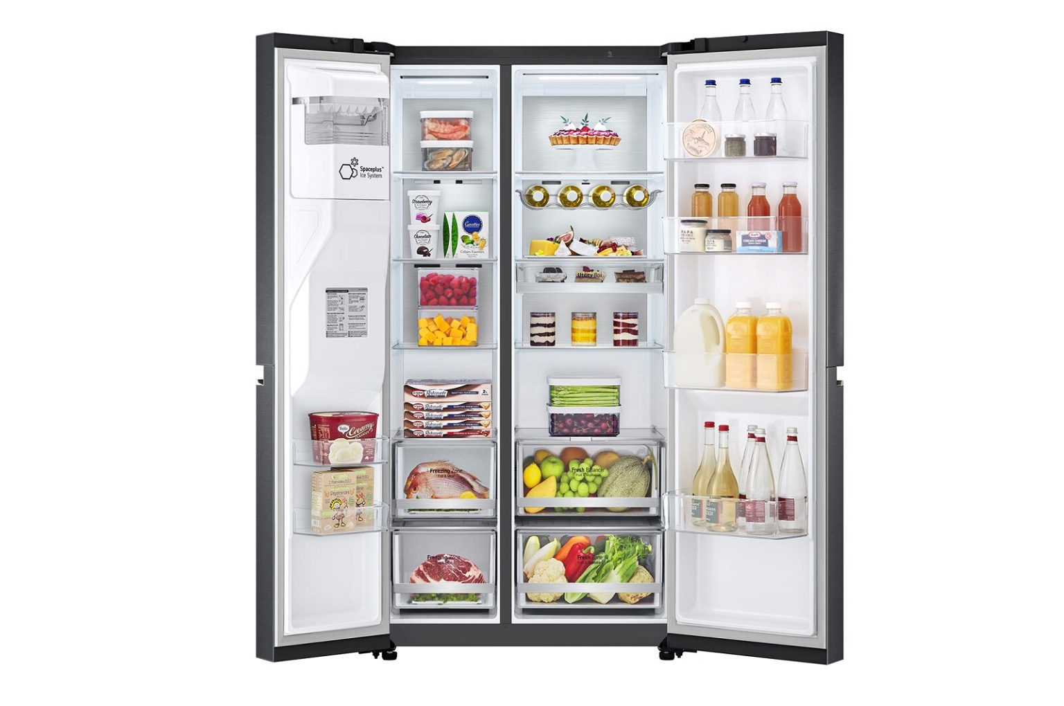 Dviejų durų šaldytuvas LG GSLV90MCAE - 2