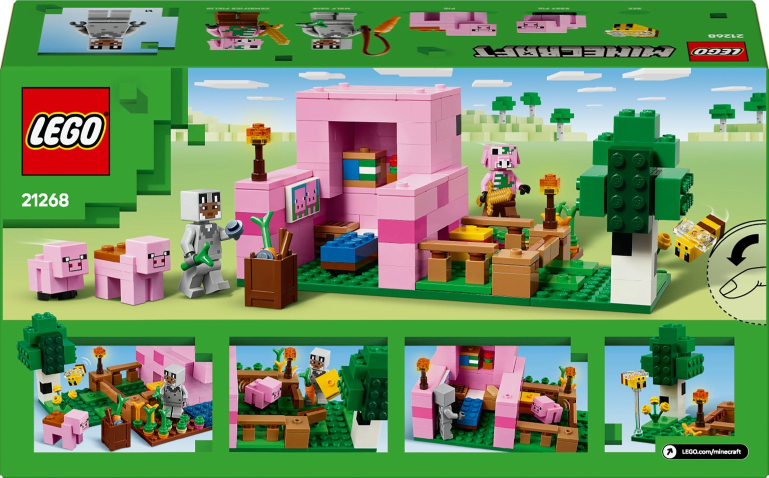 Konstruktorius LEGO Minecraft The Baby Pig House - 8