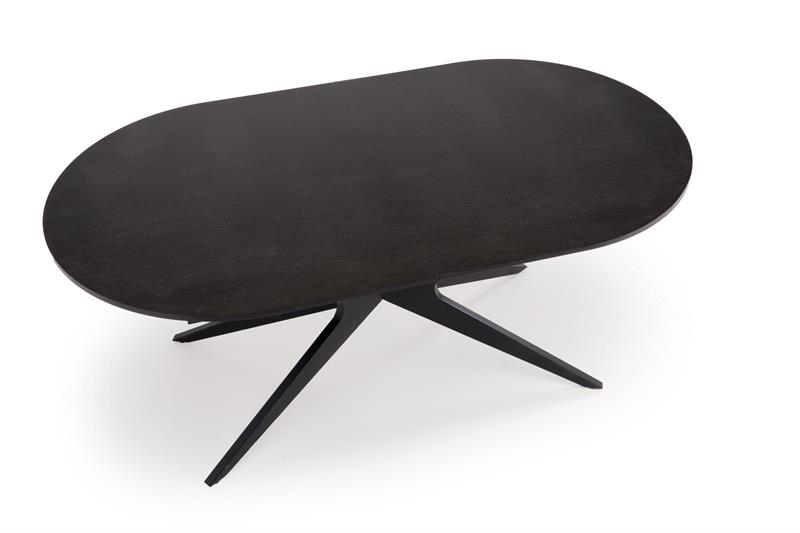 Valgomojo stalas SANDRO, 180-240 x 100 cm, juoda - 6