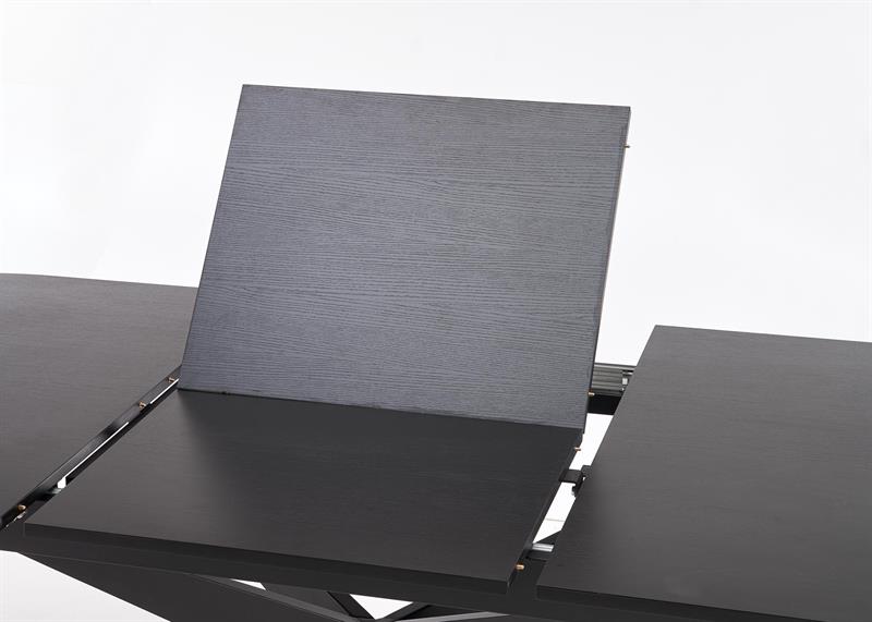 Valgomojo stalas SANDRO, 180-240 x 100 cm, juoda - 3